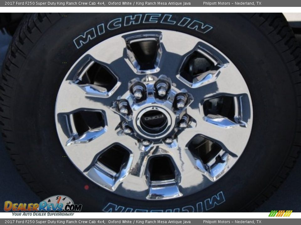 2017 Ford F250 Super Duty King Ranch Crew Cab 4x4 Oxford White / King Ranch Mesa Antique Java Photo #4