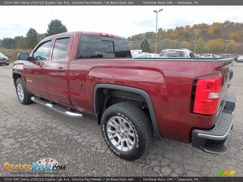 2014 GMC Sierra 1500 SLE Double Cab 4x4 Sonoma Red Metallic / Jet Black/Dark Ash Photo #14