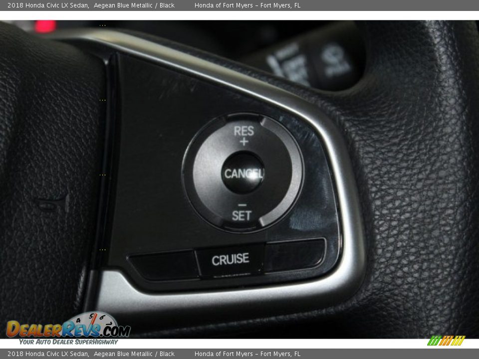 2018 Honda Civic LX Sedan Aegean Blue Metallic / Black Photo #13