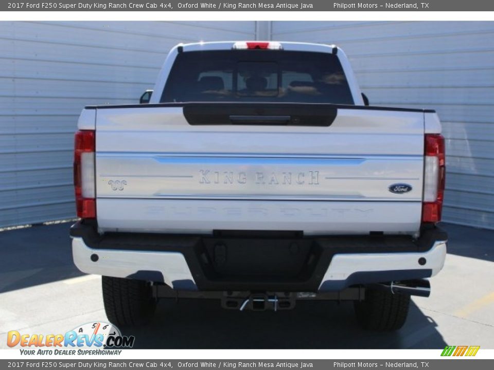 2017 Ford F250 Super Duty King Ranch Crew Cab 4x4 Oxford White / King Ranch Mesa Antique Java Photo #7