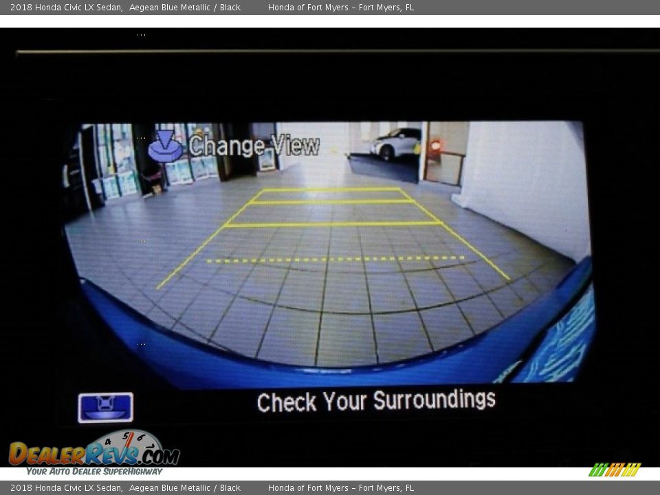 2018 Honda Civic LX Sedan Aegean Blue Metallic / Black Photo #16