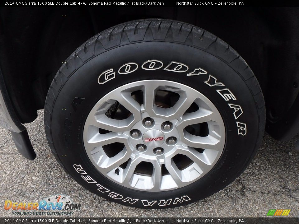 2014 GMC Sierra 1500 SLE Double Cab 4x4 Sonoma Red Metallic / Jet Black/Dark Ash Photo #16