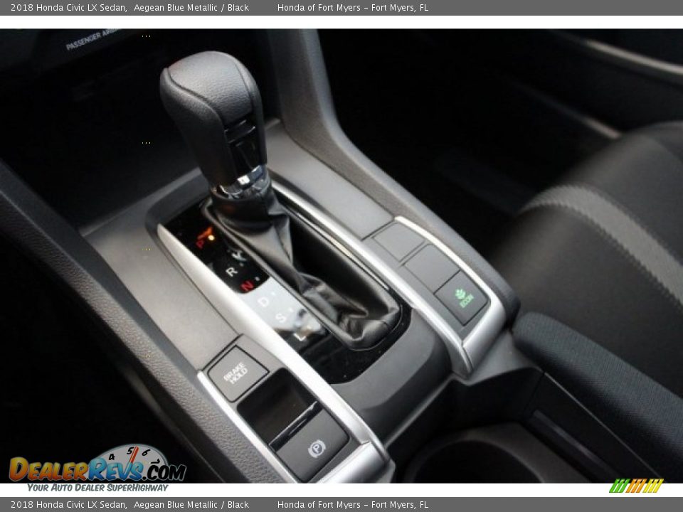 2018 Honda Civic LX Sedan Aegean Blue Metallic / Black Photo #18