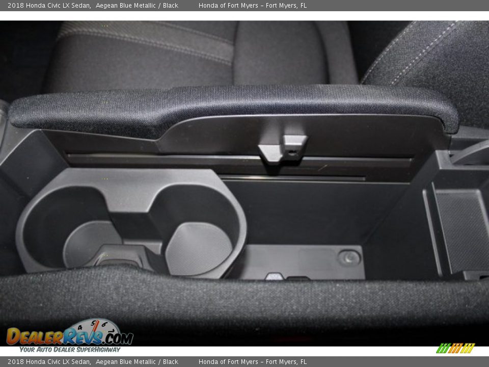 2018 Honda Civic LX Sedan Aegean Blue Metallic / Black Photo #19