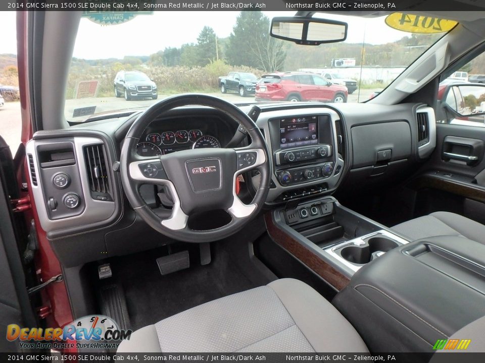 2014 GMC Sierra 1500 SLE Double Cab 4x4 Sonoma Red Metallic / Jet Black/Dark Ash Photo #19