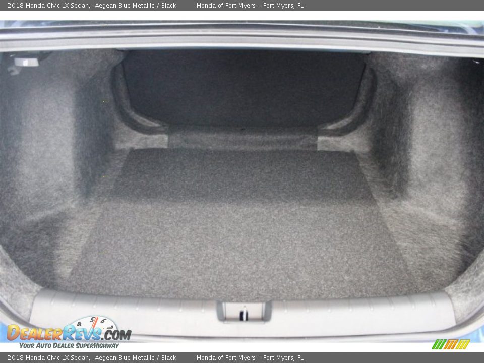 2018 Honda Civic LX Sedan Aegean Blue Metallic / Black Photo #22