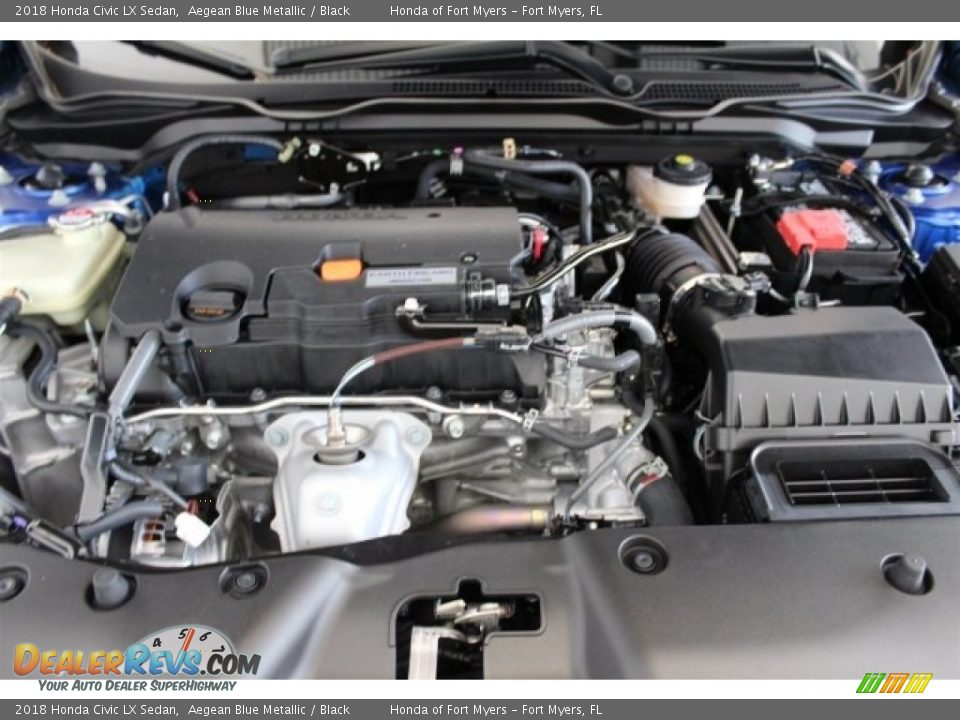2018 Honda Civic LX Sedan Aegean Blue Metallic / Black Photo #23