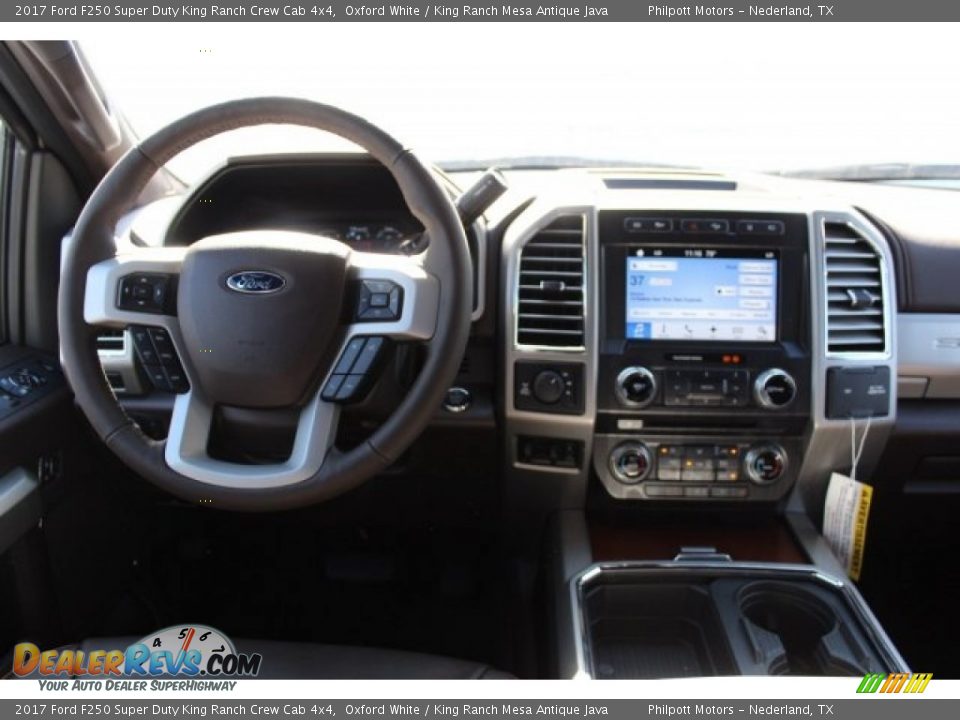2017 Ford F250 Super Duty King Ranch Crew Cab 4x4 Oxford White / King Ranch Mesa Antique Java Photo #22