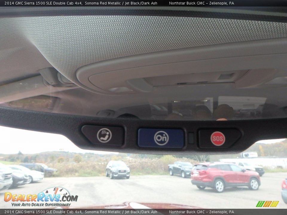 2014 GMC Sierra 1500 SLE Double Cab 4x4 Sonoma Red Metallic / Jet Black/Dark Ash Photo #25