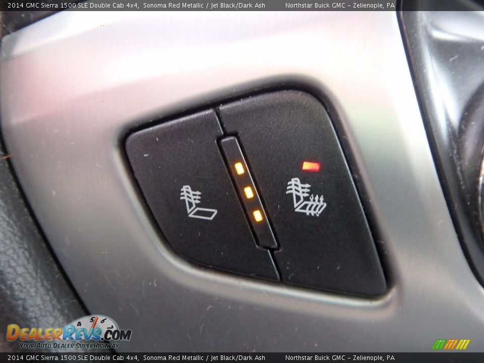 2014 GMC Sierra 1500 SLE Double Cab 4x4 Sonoma Red Metallic / Jet Black/Dark Ash Photo #26