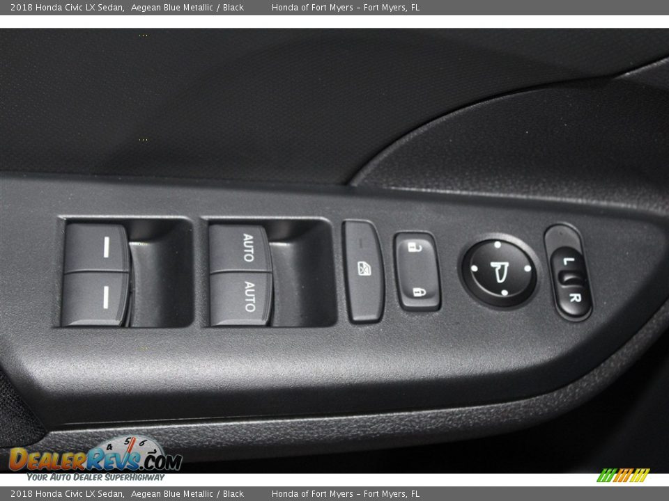 2018 Honda Civic LX Sedan Aegean Blue Metallic / Black Photo #8