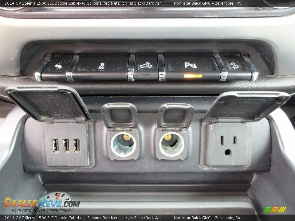 2014 GMC Sierra 1500 SLE Double Cab 4x4 Sonoma Red Metallic / Jet Black/Dark Ash Photo #28