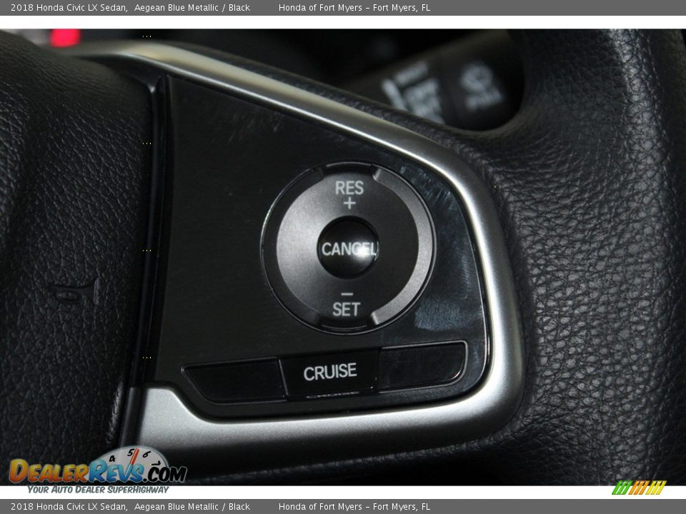 2018 Honda Civic LX Sedan Aegean Blue Metallic / Black Photo #13