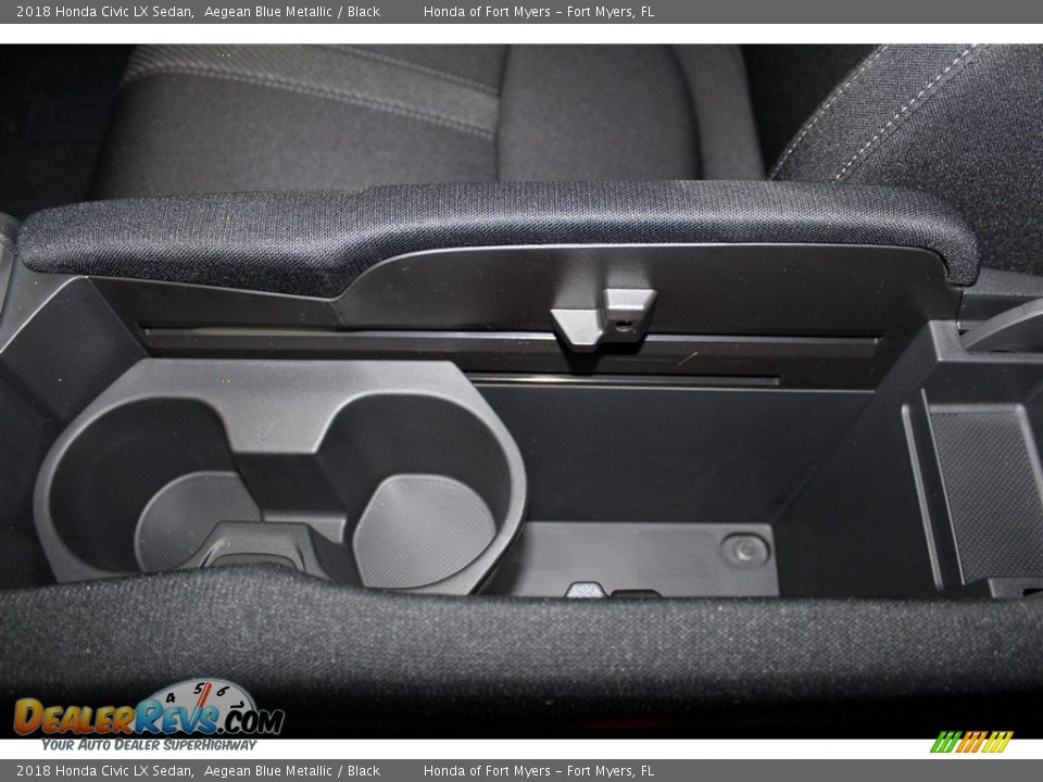 2018 Honda Civic LX Sedan Aegean Blue Metallic / Black Photo #19