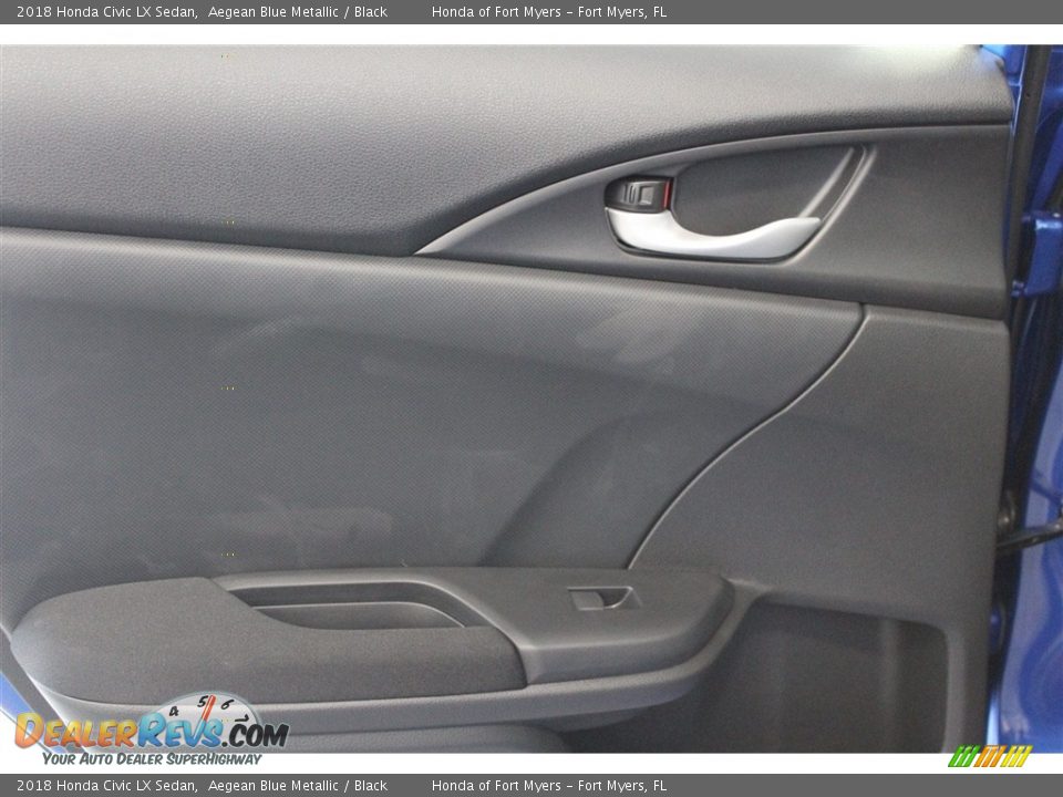 2018 Honda Civic LX Sedan Aegean Blue Metallic / Black Photo #20
