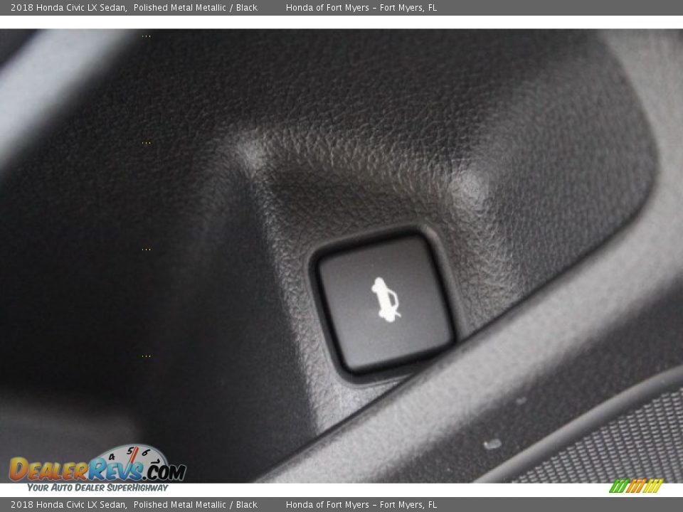 2018 Honda Civic LX Sedan Polished Metal Metallic / Black Photo #9