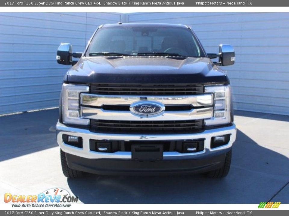 2017 Ford F250 Super Duty King Ranch Crew Cab 4x4 Shadow Black / King Ranch Mesa Antique Java Photo #2