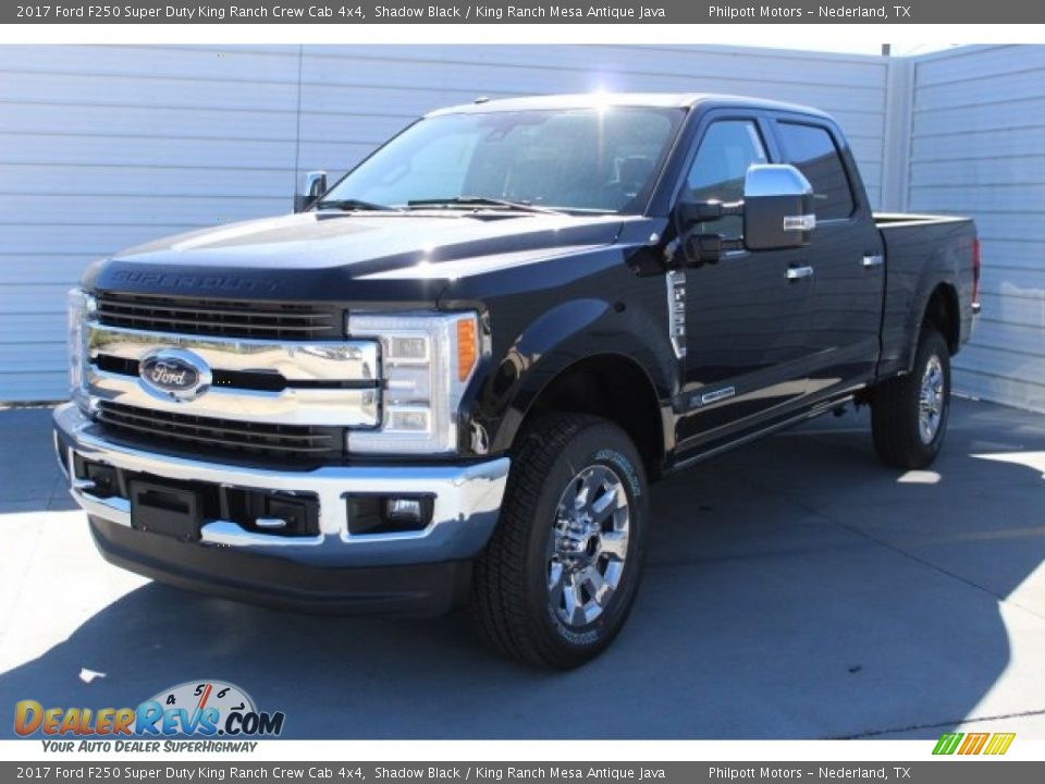 2017 Ford F250 Super Duty King Ranch Crew Cab 4x4 Shadow Black / King Ranch Mesa Antique Java Photo #3