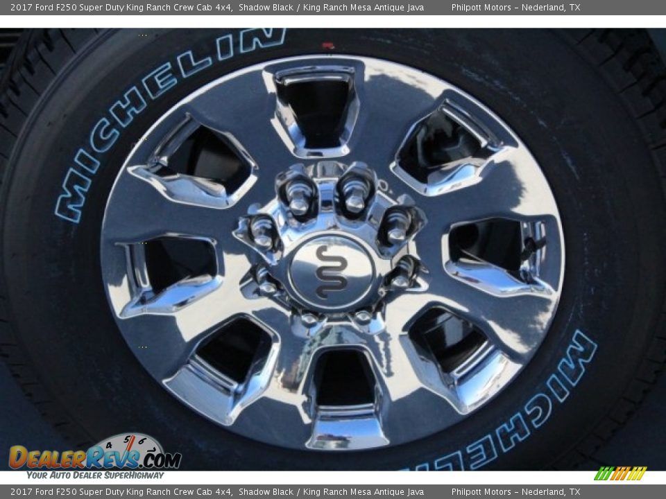 2017 Ford F250 Super Duty King Ranch Crew Cab 4x4 Shadow Black / King Ranch Mesa Antique Java Photo #6