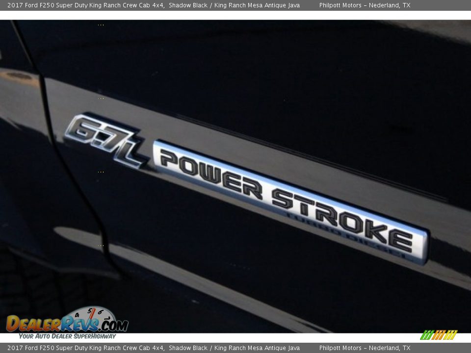 2017 Ford F250 Super Duty King Ranch Crew Cab 4x4 Shadow Black / King Ranch Mesa Antique Java Photo #7