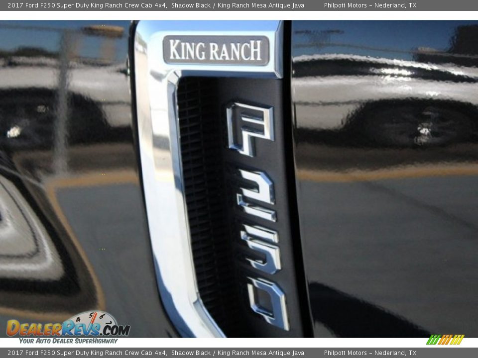 2017 Ford F250 Super Duty King Ranch Crew Cab 4x4 Shadow Black / King Ranch Mesa Antique Java Photo #8