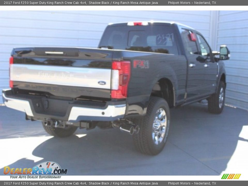 2017 Ford F250 Super Duty King Ranch Crew Cab 4x4 Shadow Black / King Ranch Mesa Antique Java Photo #11