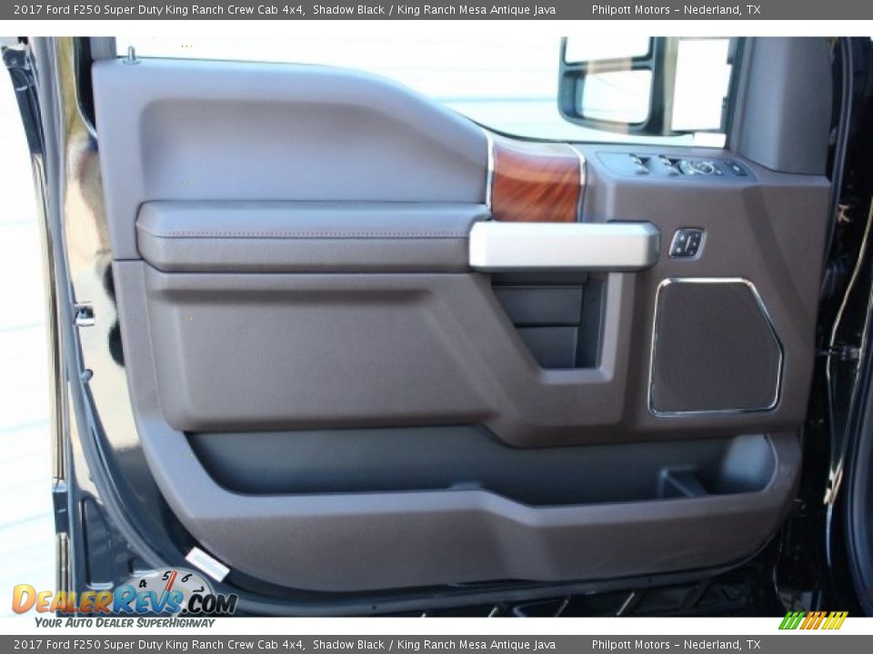 2017 Ford F250 Super Duty King Ranch Crew Cab 4x4 Shadow Black / King Ranch Mesa Antique Java Photo #12