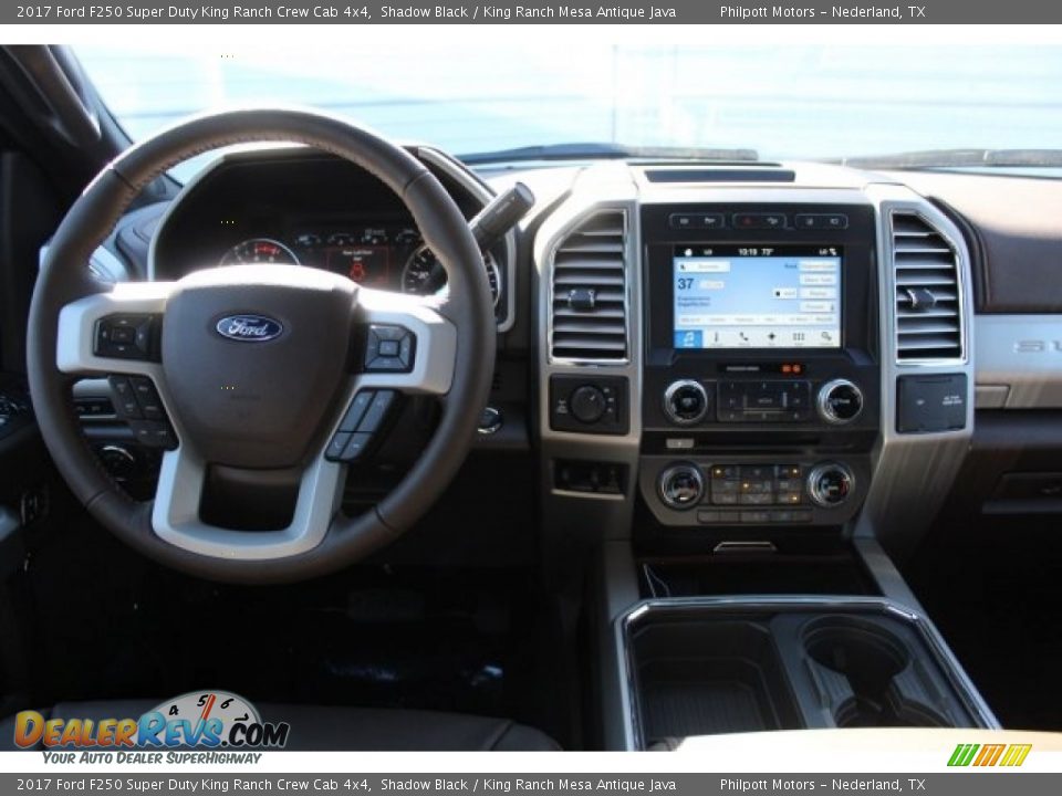 2017 Ford F250 Super Duty King Ranch Crew Cab 4x4 Shadow Black / King Ranch Mesa Antique Java Photo #25