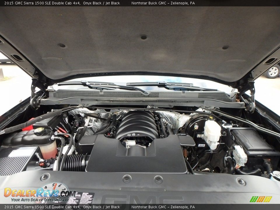 2015 GMC Sierra 1500 SLE Double Cab 4x4 Onyx Black / Jet Black Photo #3