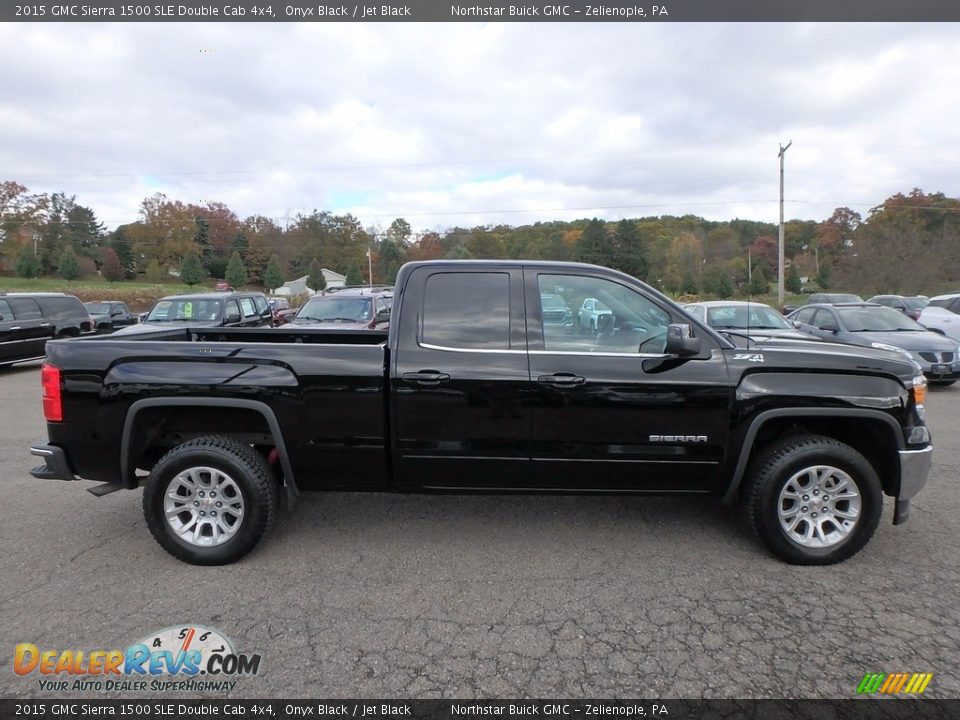 2015 GMC Sierra 1500 SLE Double Cab 4x4 Onyx Black / Jet Black Photo #5