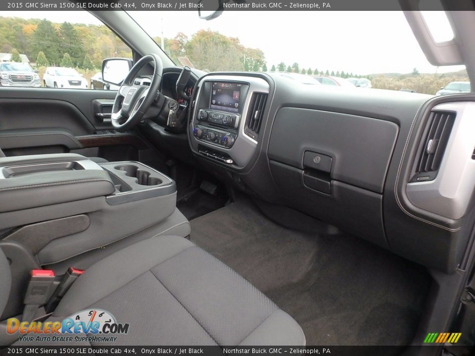 2015 GMC Sierra 1500 SLE Double Cab 4x4 Onyx Black / Jet Black Photo #6