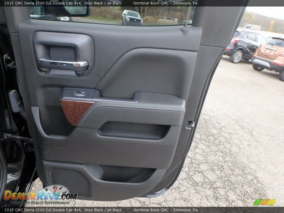 2015 GMC Sierra 1500 SLE Double Cab 4x4 Onyx Black / Jet Black Photo #8