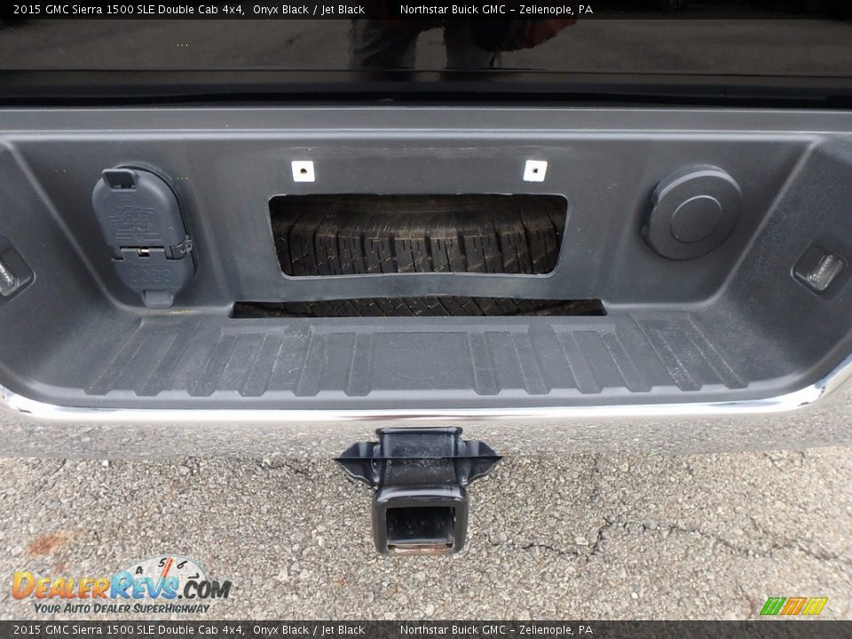 2015 GMC Sierra 1500 SLE Double Cab 4x4 Onyx Black / Jet Black Photo #12