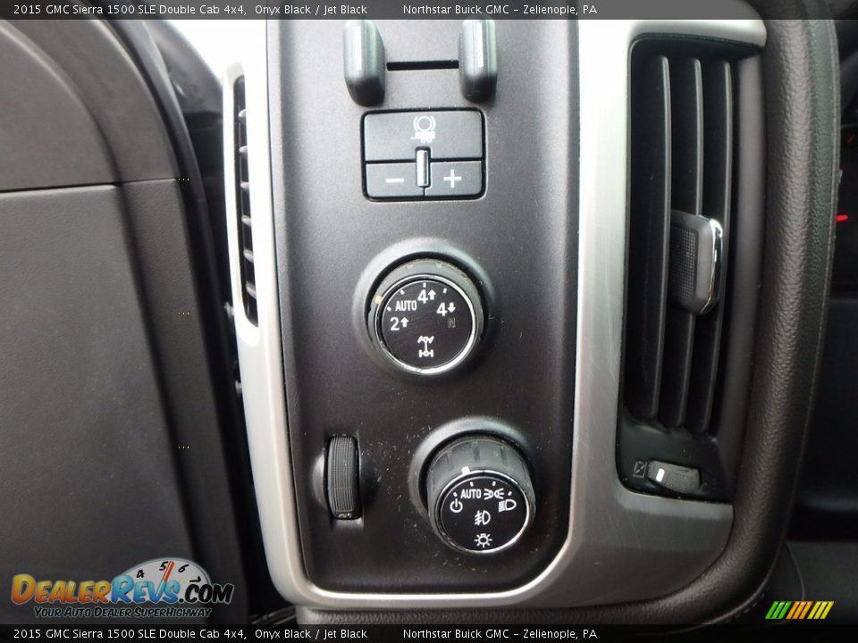 2015 GMC Sierra 1500 SLE Double Cab 4x4 Onyx Black / Jet Black Photo #21