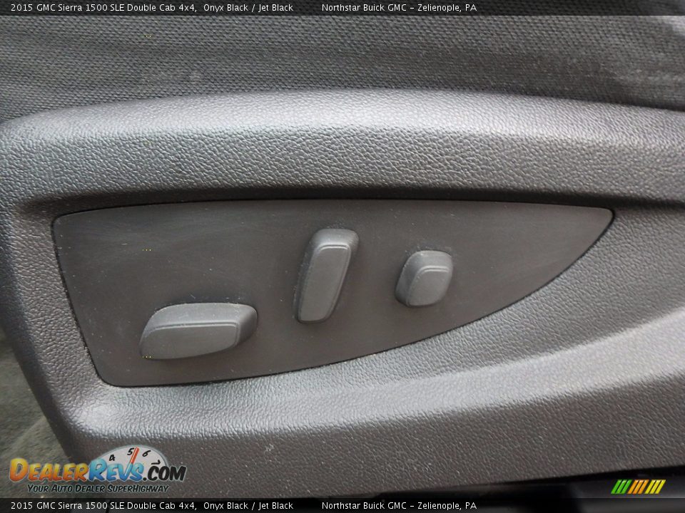 2015 GMC Sierra 1500 SLE Double Cab 4x4 Onyx Black / Jet Black Photo #22