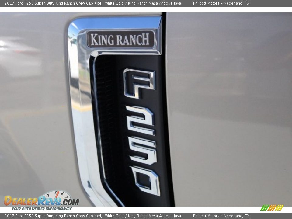 2017 Ford F250 Super Duty King Ranch Crew Cab 4x4 White Gold / King Ranch Mesa Antique Java Photo #8