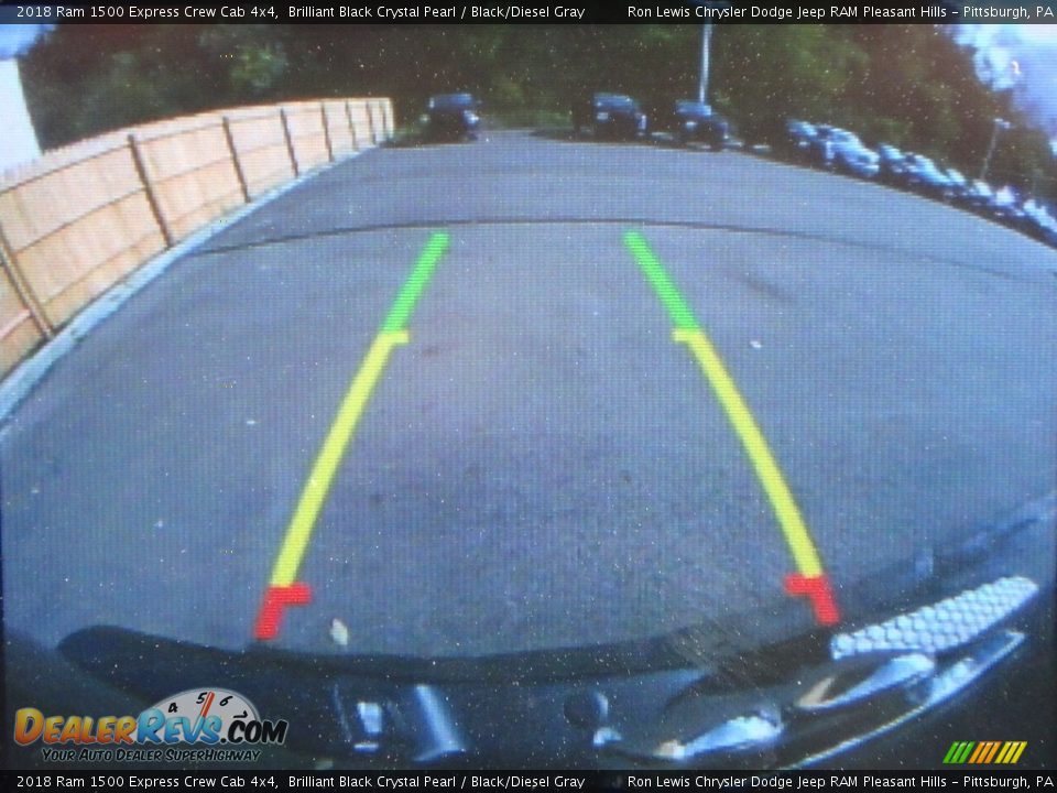 2018 Ram 1500 Express Crew Cab 4x4 Brilliant Black Crystal Pearl / Black/Diesel Gray Photo #16
