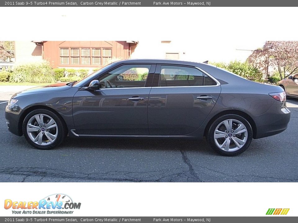 2011 Saab 9-5 Turbo4 Premium Sedan Carbon Grey Metallic / Parchment Photo #2