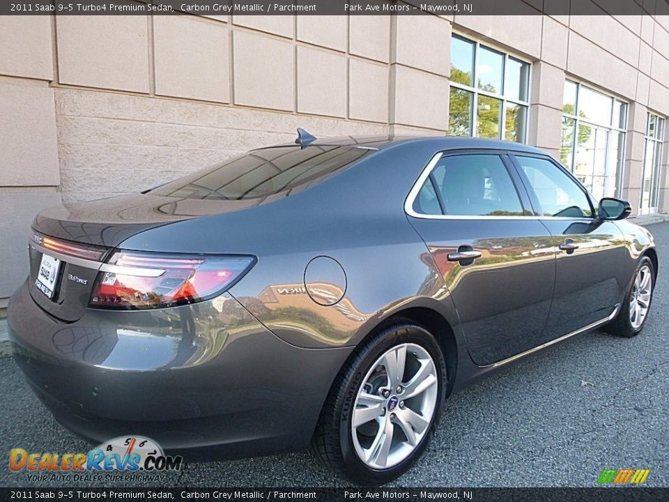 2011 Saab 9-5 Turbo4 Premium Sedan Carbon Grey Metallic / Parchment Photo #5