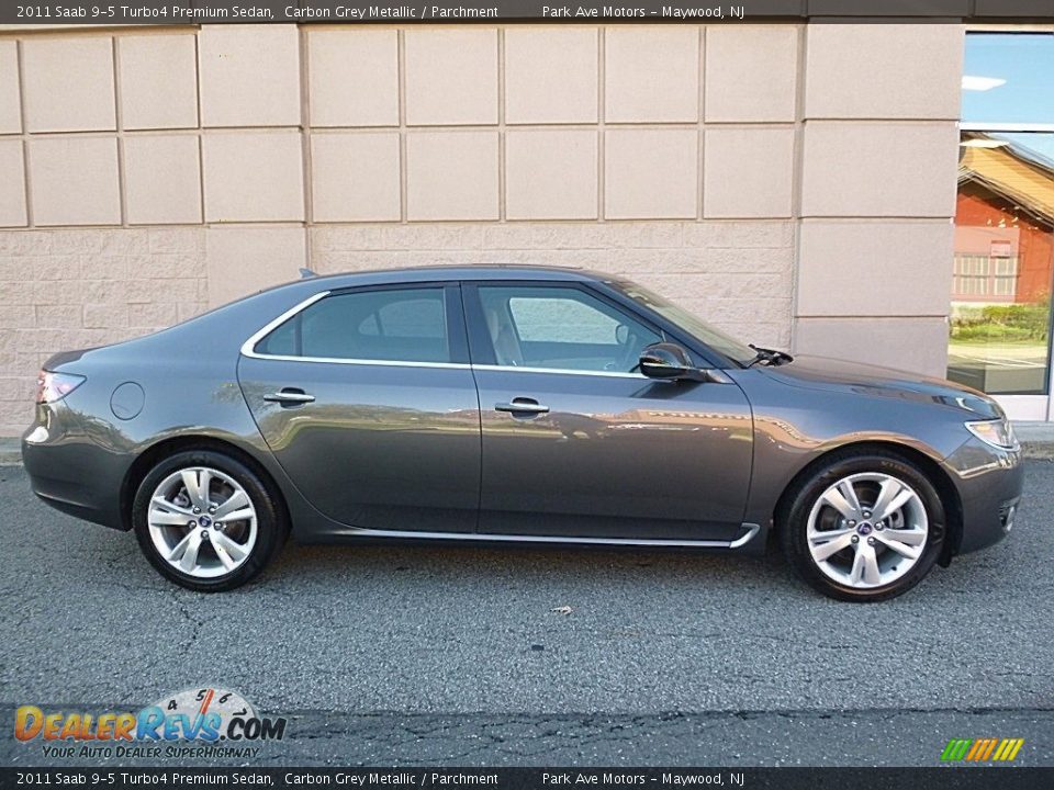 2011 Saab 9-5 Turbo4 Premium Sedan Carbon Grey Metallic / Parchment Photo #6