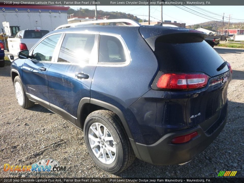 2018 Jeep Cherokee Latitude Plus 4x4 Patriot Blue Pearl / Black Photo #3