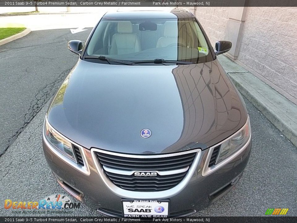 2011 Saab 9-5 Turbo4 Premium Sedan Carbon Grey Metallic / Parchment Photo #8