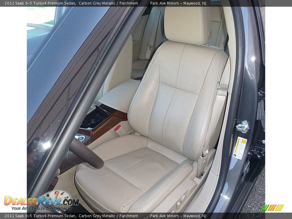 2011 Saab 9-5 Turbo4 Premium Sedan Carbon Grey Metallic / Parchment Photo #11