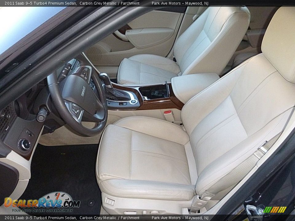 2011 Saab 9-5 Turbo4 Premium Sedan Carbon Grey Metallic / Parchment Photo #12