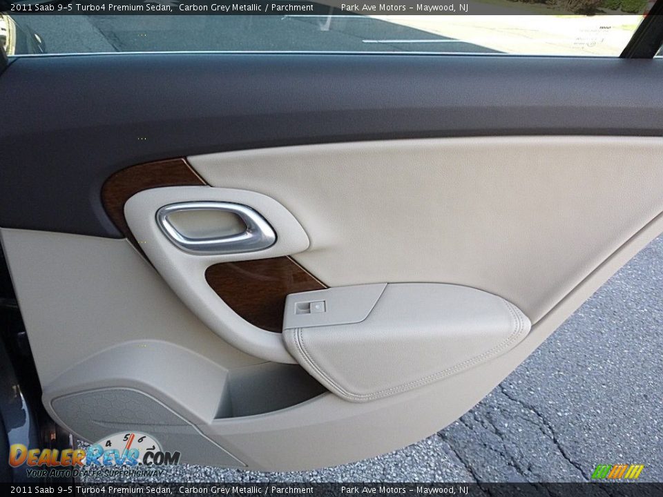 2011 Saab 9-5 Turbo4 Premium Sedan Carbon Grey Metallic / Parchment Photo #22