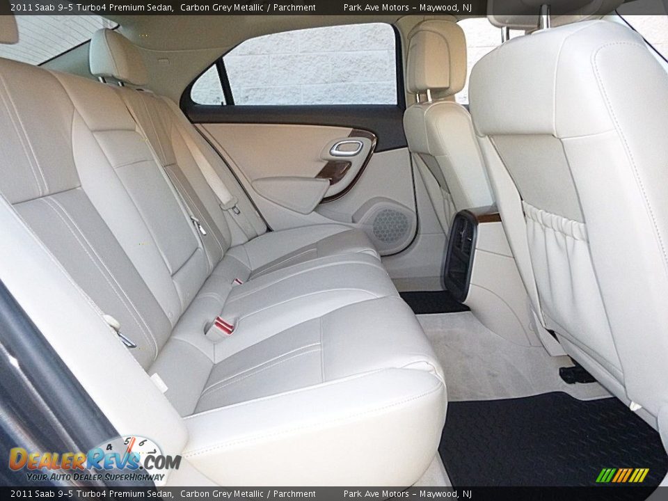 2011 Saab 9-5 Turbo4 Premium Sedan Carbon Grey Metallic / Parchment Photo #25