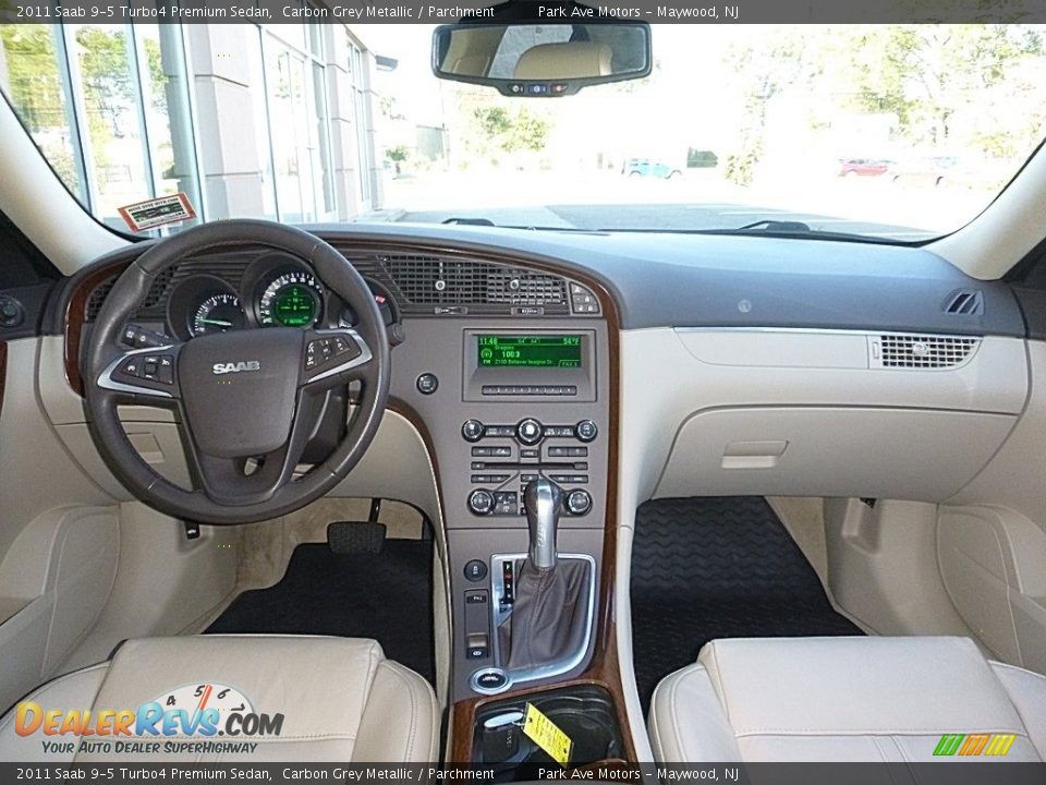 2011 Saab 9-5 Turbo4 Premium Sedan Carbon Grey Metallic / Parchment Photo #28