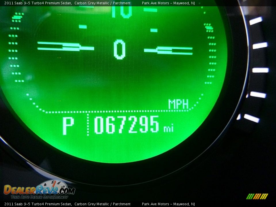 2011 Saab 9-5 Turbo4 Premium Sedan Carbon Grey Metallic / Parchment Photo #30
