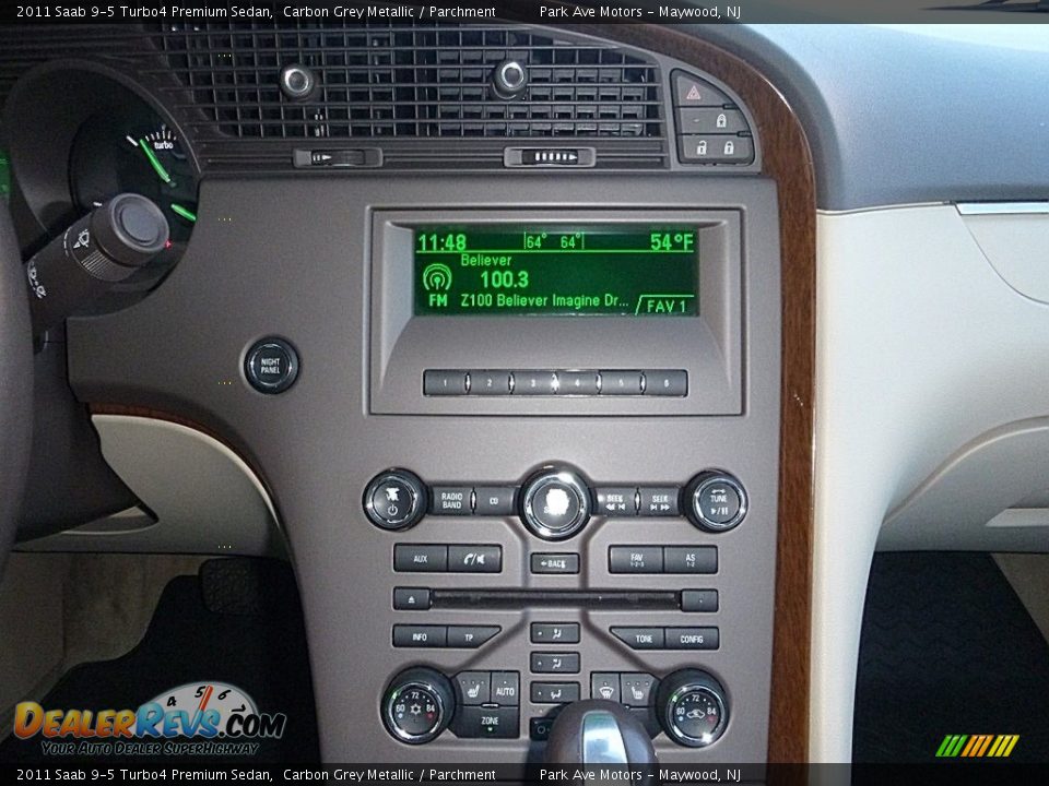 2011 Saab 9-5 Turbo4 Premium Sedan Carbon Grey Metallic / Parchment Photo #31