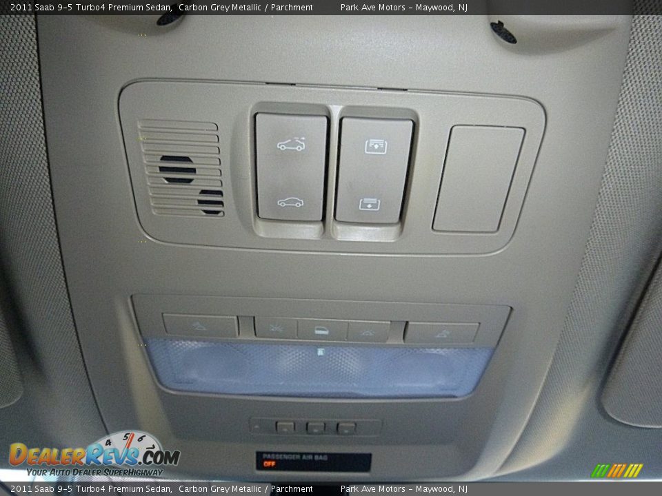 2011 Saab 9-5 Turbo4 Premium Sedan Carbon Grey Metallic / Parchment Photo #33